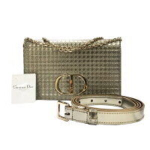 Christian Dior Montaigne Chain Wallet Bag Belt Gold Enamel HO